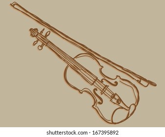 violin sketch