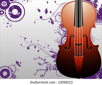 violin vector composition