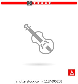 violin vector icon