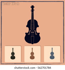 Violin vector icon