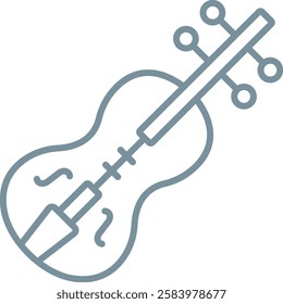 Violin vector icon. Can be used for printing, mobile and web applications.