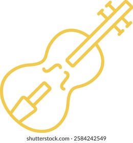 Violin vector icon. Can be used for printing, mobile and web applications.