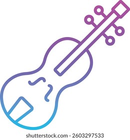 Violin vector icon. Can be used for printing, mobile and web applications.