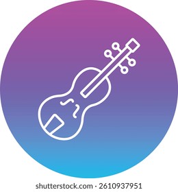 Violin vector icon. Can be used for printing, mobile and web applications.