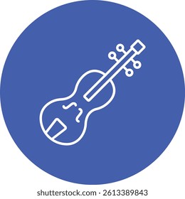 Violin vector icon. Can be used for printing, mobile and web applications.