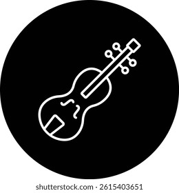 Violin vector icon. Can be used for printing, mobile and web applications.