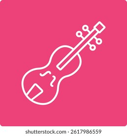 Violin vector icon. Can be used for printing, mobile and web applications.