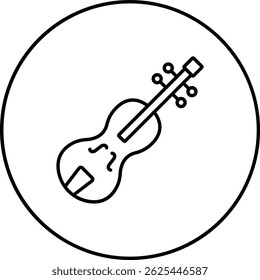 Violin vector icon. Can be used for printing, mobile and web applications.