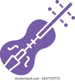 Violin vector icon. Can be used for printing, mobile and web applications.