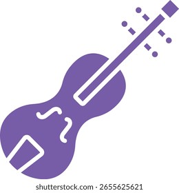 Violin vector icon. Can be used for printing, mobile and web applications.