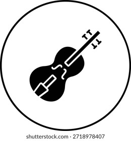 Violin vector icon. Can be used for printing, mobile and web applications.