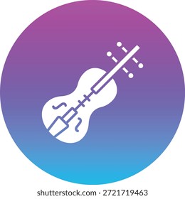 Violine, Vektorsymbol. Kann für Druck-, Mobil- und Web-Anwendungen verwendet werden.