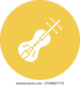 Violin vector icon. Can be used for printing, mobile and web applications.