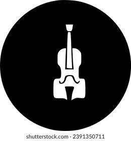 Violin vector icon. filled sign for mobile concept and web, symbol, vector, art