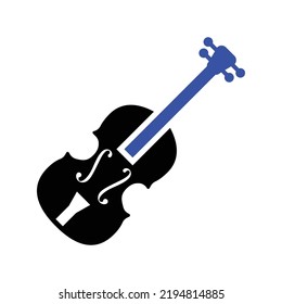 Violin Vector Icon Illustration,Musical Instrument