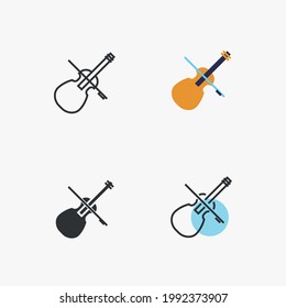 violin vector icon music instrument