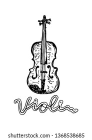 violin - vector illustration