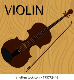Violin. Vector illustration.