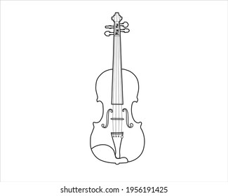 Violine, Vektorgrafik, klassisches Musikinstrument