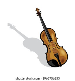 Violin vector illustration isolated on a white background in EPS10