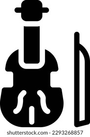 violin Vector illustration on a transparent background.Premium quality symbols.Glyphs vector icon for concept and graphic design.