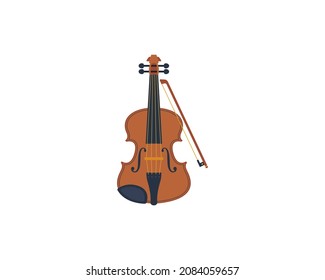 Violin vector isolated icon. Violin emoji illustration. Violin vector isolated emoticon