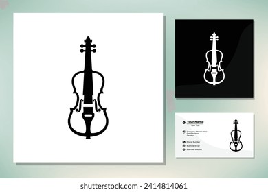 Violin Viola Fiddle Cello logo design inspiration
