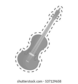 violin or viola icon image vector illustration design 