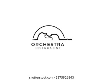 Diseño del logo de la orquesta de violín viola.