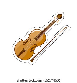 The violin is a wooden string instrument