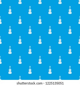 Violine pattern vector seamless blue repeat for any use