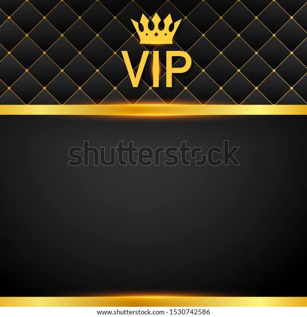 Vip Abstract Quilted Background Diamonds Golden Stock Vector Royalty