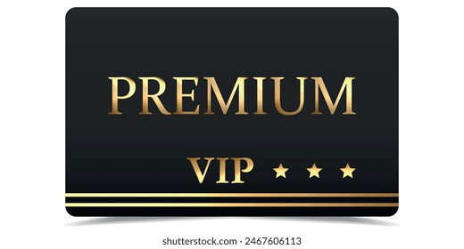 VIP. Vip in abstract style on black background. VIP card. Luxury template design. VIP Gold Invitation. Premium card.	