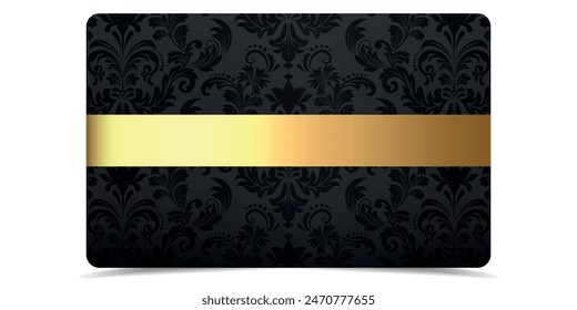 VIP. Vip in abstract style on black background. VIP card. Luxury template design. Vip gold ticket. Premium card.