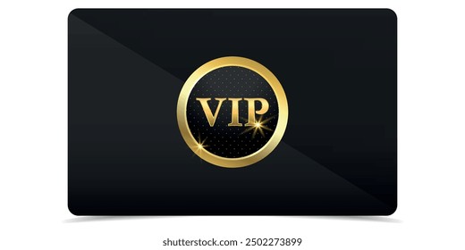 VIP. Vip in abstract style on black background. VIP card. Luxury template design. Vip gold ticket. Premium card.	