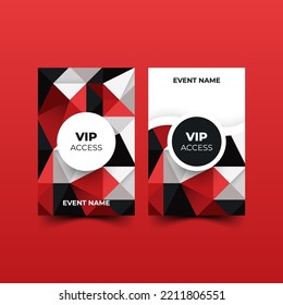 Design-Vorlage für den vip-Zugriff mit mehrfarbigen Formen