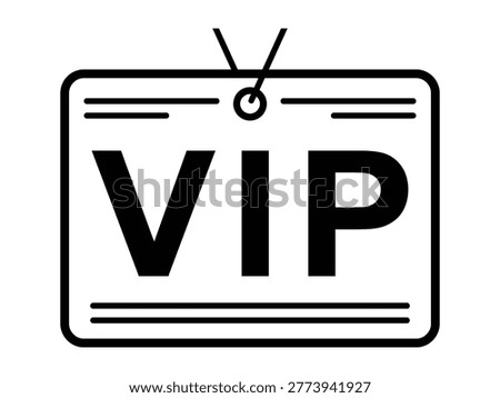 Vip access pass icon with exclusive access premium priority entry pass vip badge identification icon identification exclusive priority membership entrance credential