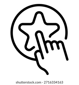 Vip assistance icon. Outline vip assistance vector icon for web design isolated on white background
