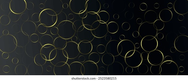 VIP background design with golden circles