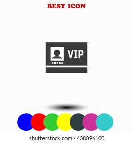 Vip badge icon.