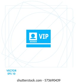 Vip badge  icon. Vector design.