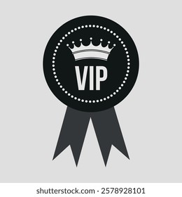 VIP badge prominently displayed with a sleek design, ideal for exclusive event access and recognition