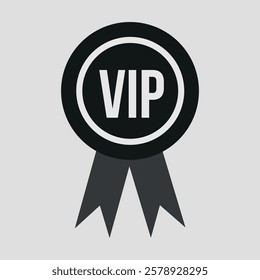 VIP badge prominently displayed with a sleek design, ideal for exclusive event access and recognition