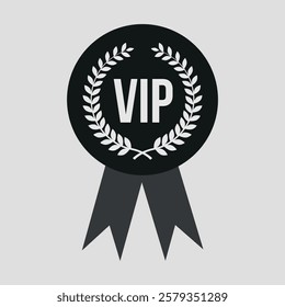 VIP badge prominently displayed with a sleek design, ideal for exclusive event access and recognition