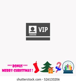 Vip badge  vector illustration.