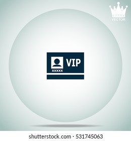 Vip badge  vector illustration.