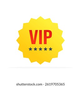 vip badges icon, colored flat vector. modern and minimalist design.