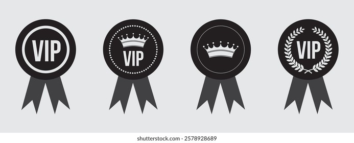 VIP badges with a sophisticated design, ideal for exclusive access to events and recognition