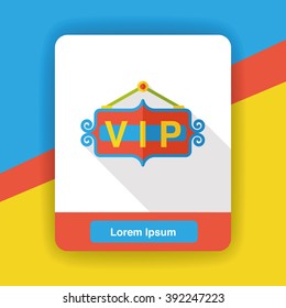 vip board flat icon