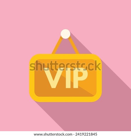 Vip board icon flat vector. Suitcase airline. Seat air traveler